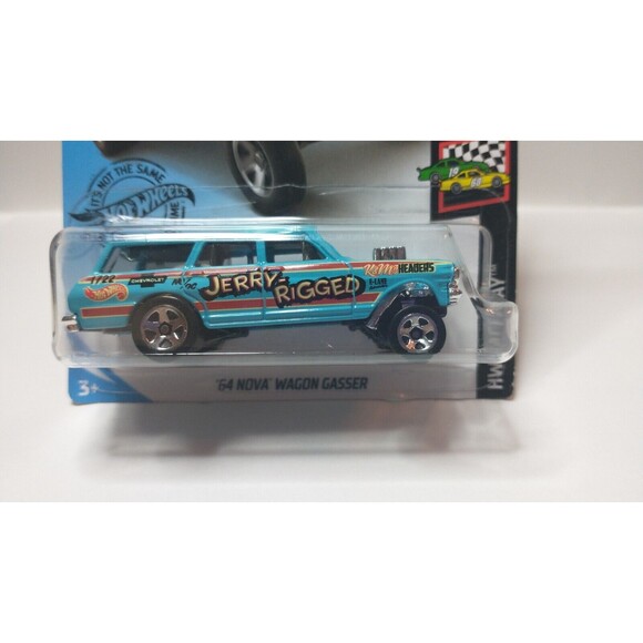 HOT WHEELS 2019 HW RACE DAY '64 NOVA WAGON GASSER - Picture 3 of 5